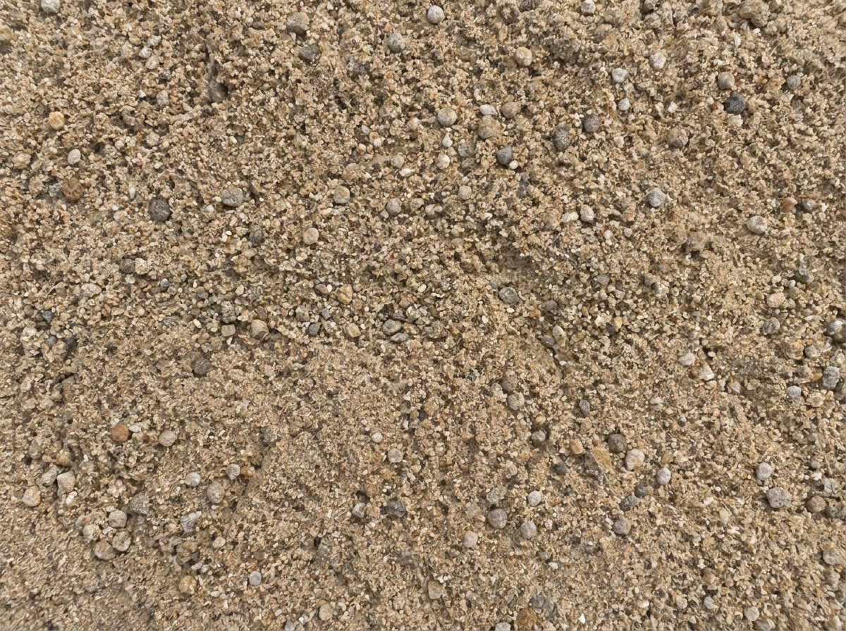 Concrete and masonry sand. Clean washed coarse tan sand.